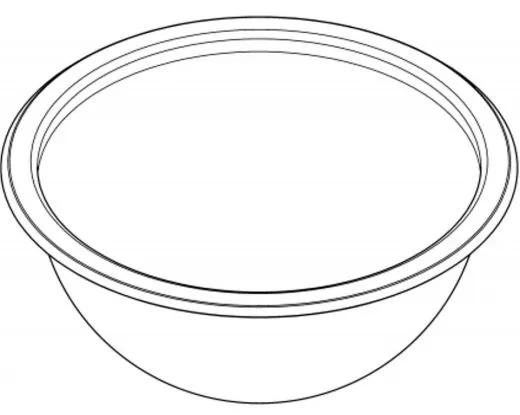 KWC PROFESSIONAL Rondo Rundbecken RNDH200 Einbau-/ Unterbaubecken hochglanzpoliert ohne berlauf