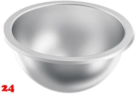 KWC PROFESSIONAL Rondo Rundbecken RNDX200 Einbau-/ Unterbaubecken seidenmatt ohne berlauf