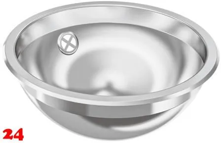 ✅ KWC PROFESSIONAL Rondo Rundbecken RNDH260 Einbau-/ Unterbaubecken hochglanzpoliert berlauf rund