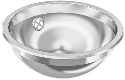 ✅ KWC PROFESSIONAL Rondo Rundbecken RNDH260 Einbau-/ Unterbaubecken hochglanzpoliert berlauf rund