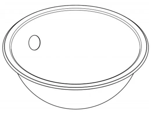 ✅ KWC PROFESSIONAL Rondo Rundbecken RNDH260 Einbau-/ Unterbaubecken hochglanzpoliert berlauf rund