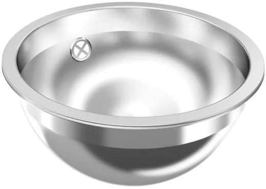 ✅ KWC PROFESSIONAL Rondo Rundbecken RNDH300 Einbau-/ Unterbaubecken hochglanzpoliert berlauf rund