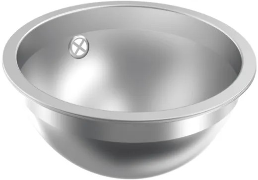 KWC PROFESSIONAL Rondo Rundbecken RNDX300 Einbau-/ Unterbaubecken seidenmatt berlauf rund