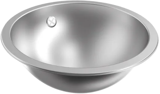KWC PROFESSIONAL Rondo Rundbecken RNDX381 Einbau-/ Unterbaubecken seidenmatt berlauf rund