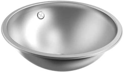 KWC PROFESSIONAL Rondo Rundbecken RNDX420 Einbau-/ Unterbaubecken seidenmatt berlauf rund
