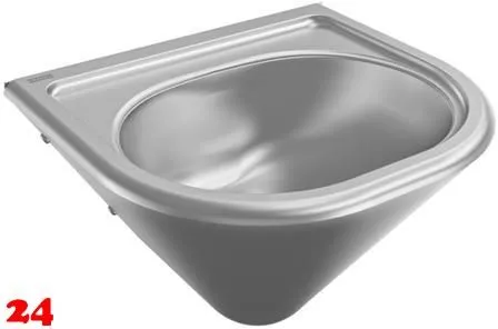 KWC PROFESSIONAL Heavy Duty Einzelwaschtisch HDTX450 fr Wandmontage fugenlos eingeschweites Becken