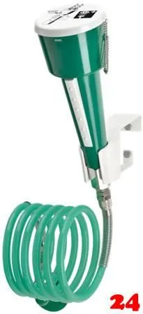 KWC PROFESSIONAL Erste Hilfe Augen und Gesichtsdusche FAID103 mit Spiralschlauch zur Montage an Wnden oder Labormbeln