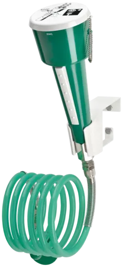 KWC PROFESSIONAL Erste Hilfe Augen und Gesichtsdusche FAID103 mit Spiralschlauch zur Montage an Wnden oder Labormbeln