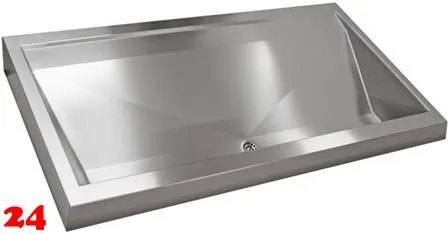 KWC PROFESSIONAL Prestige Reihenwaschanlage (700) PREL321 fr Wandmontage ohne Armaturenbank Breite 2100mm