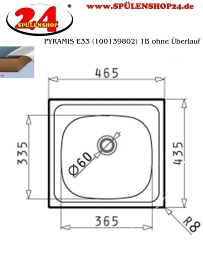 ✅ PYRAMIS E33 MEDICAL (100139802) 1B ohne berlauf 465x435