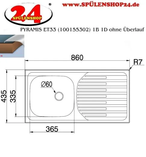 ✅ PYRAMIS ET33 MEDICAL (100155302) 1B 1D ohne berlauf