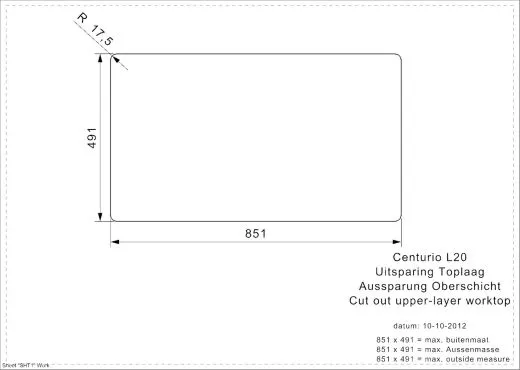 REGINOX K�chensp�le Centurio L20 Einbausp�le Edelstahl Doppelbecken mit Flachrand Siebkorb als Stopfenventil