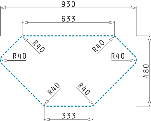 PYRAMIS Kchensple Medusa Corner 1B 2D Einbausple / Ecksple Siebkorb als Drehknopfventil