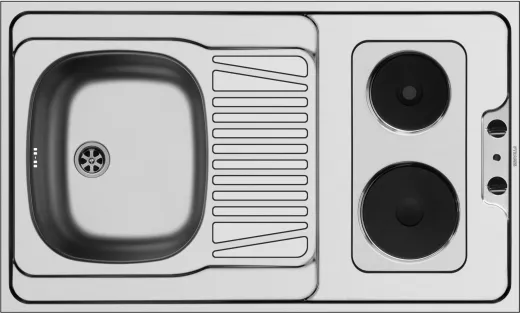 PYRAMIS Kchensplelement / Pantryabdeckung (100x60) 1B 1D ELEKTRO Montage auf Unterschrank