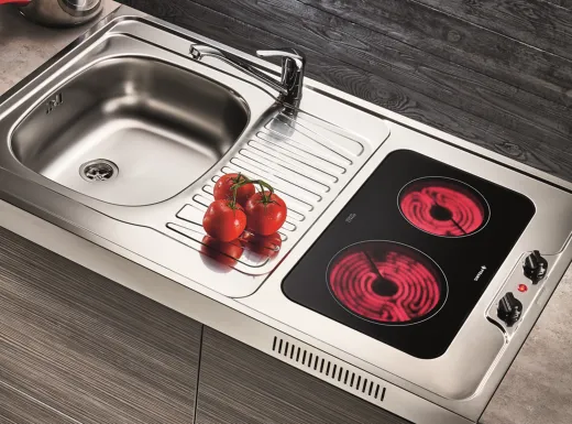 PYRAMIS Kchensplelement / Pantryabdeckung (120x60) 1B 1D CERAN Montage auf Unterschrank