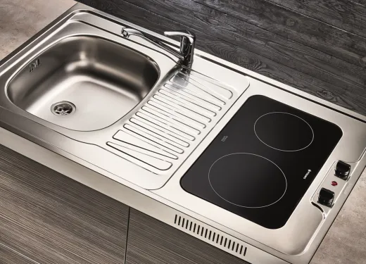 PYRAMIS Kchensplelement / Pantryabdeckung (120x60) 1B 1D CERAN Montage auf Unterschrank