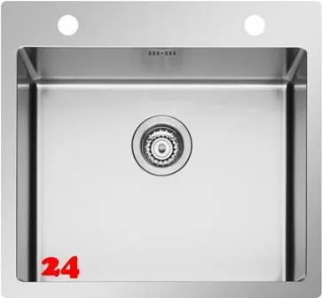 PYRAMIS Kchensple Istros FB (55x51) 1B HLB Einbausple Flachrand / Flchenbndig mit Drehknopfventil