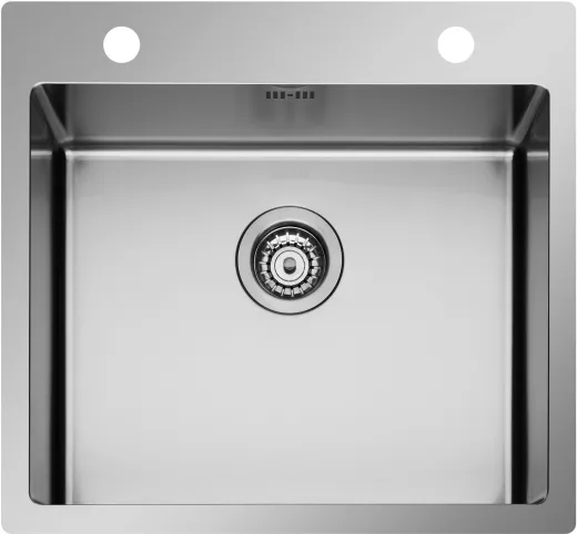 PYRAMIS Kchensple Istros FB (55x51) 1B HLB Einbausple Flachrand / Flchenbndig mit Drehknopfventil