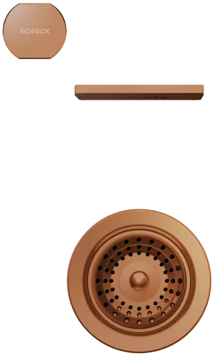SCHOCK Kchensple Mono R-100 Cristadur Nano-Granitsple / Runde Sple mit Drehexcenter