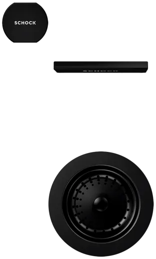 SCHOCK Kchensple Mono R-100 Cristadur Nano-Granitsple / Runde Sple mit Drehexcenter