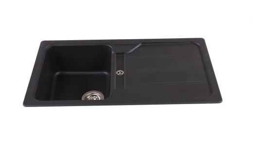 SCHOCK Kchensple Formhaus D-100 Cristalite Granitsple / Einbausple Basic Line mit Drehexcenter