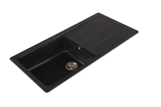 SCHOCK Kchensple Formhaus D-100L Cristalite Granitsple / Einbausple Basic Line mit Drehexcenter