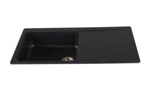 SCHOCK Kchensple Formhaus D-100L Cristalite Granitsple / Einbausple Basic Line mit Drehexcenter