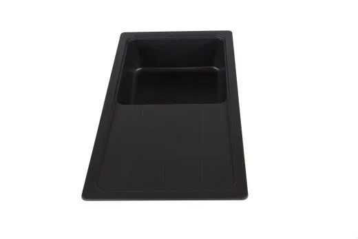 SCHOCK Kchensple Formhaus D-100L Cristalite Granitsple / Einbausple Basic Line mit Drehexcenter