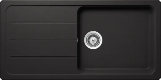 SCHOCK Kchensple Formhaus D-100L Cristalite Granitsple / Einbausple Basic Line mit Drehexcenter