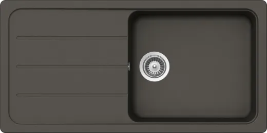 SCHOCK Kchensple Formhaus D-100L Cristalite Granitsple / Einbausple Basic Line mit Drehexcenter