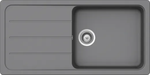 SCHOCK Kchensple Formhaus D-100L Cristalite Granitsple / Einbausple Basic Line mit Drehexcenter