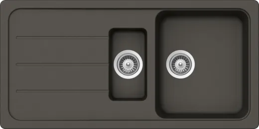 ✅ SCHOCK Kchensple Formhaus D-150L Cristalite Granitsple / Einbausple Basic Line mit Drehexcenter