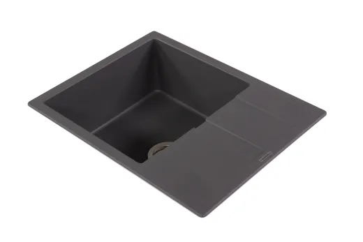 SCHOCK Kchensple Manhattan D-100 Cristalite Granitsple / Einbausple Basic Line mit Drehexcenter