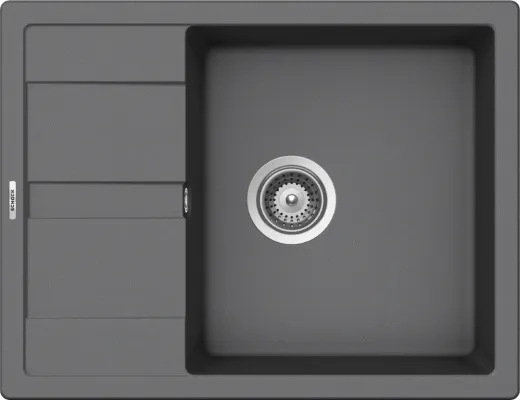 SCHOCK Kchensple Manhattan D-100 Cristalite Granitsple / Einbausple Basic Line mit Drehexcenter