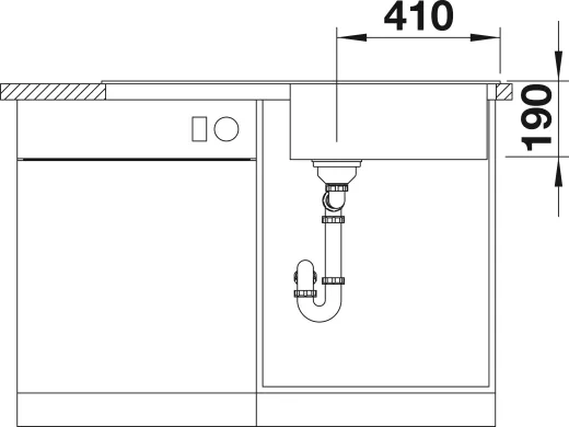 ❎*BLANCO Kchensple Sona XL 6 S Silgranit PuraDurII Granitsple / Einbausple mit Handbettigung