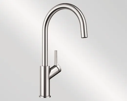 BLANCO Kchenarmatur Carena Chrom Einhebelmischer / Spltischarmatur mit Festauslauf 360 schwenkbarer Auslauf
