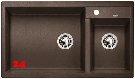 BLANCO Kchensple Metra 9 Silgranit PuraDurII Granitsple / Einbausple mit Handbettigung