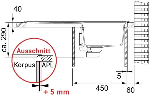 FRANKE Kchensple Basis BFG 611-86 Fragranit+ Einbausple / Granitsple mit Siebkorb als Drehknopfventil