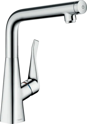 HANSGROHE Kchenarmatur Metris Select M71 Chrom Einhebelmischer 320 mit Festauslauf, 1jet (14883000)