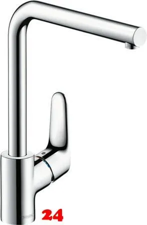 HANSGROHE Kchenarmatur Focus M41 Chrom Einhebelmischer 280 mit Festauslauf, 1jet Schwenkbereich einstellbar (31817000)