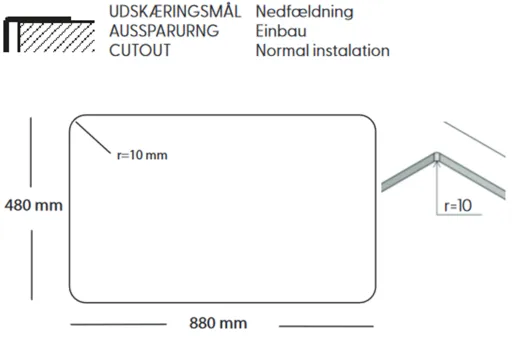 BERNUS Kchensple Cubus 900 SOFT Edelstahlsple Flachrand / Flchenbndig mit Hahnlochbank und Siebkorb als Stopfenventil