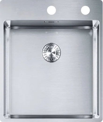 FRANKE Kchensple Box BXX 210-40 A Edelstahlsple Slimtop / Flchenbndig mit Integralablauf und Siebkorb als Druckknopfventil