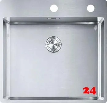 FRANKE Kchensple Box BXX 210-50 A Edelstahlsple Slimtop / Flchenbndig mit Integralablauf und Druckknopfventil