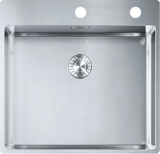 FRANKE Kchensple Box BXX 210-50 A Edelstahlsple Slimtop / Flchenbndig mit Integralablauf und Drehknopfventil