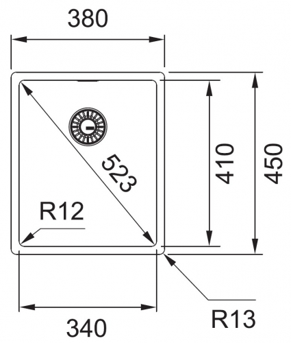 FRANKE Kchensple Box BXX 210/110-34 Edelstahlsple 3 in 1 (Einbau, Unterbau, Flchenbndig) Siebkorb als Druckknopfventil