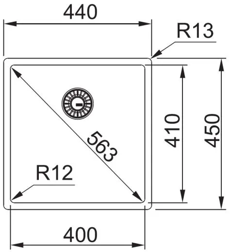 FRANKE Kchensple Box BXX 210/110-40 Edelstahlsple 3 in 1 (Einbau, Unterbau, Flchenbndig) Siebkorb als Stopfenventil
