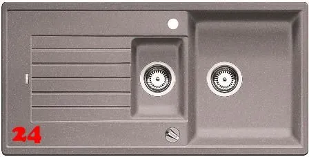 BLANCO Kchensple Zia 6 S Silgranit PuraDurII Granitsple / Einbausple mit Drehknopfventil