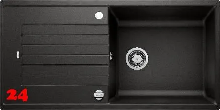 BLANCO Kchensple Zia XL 6 S Silgranit PuraDurII Granitsple / Einbausple mit Drehknopfventil