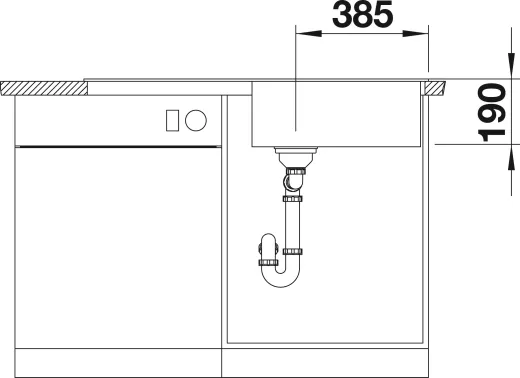 BLANCO Kchensple Zia XL 6 S Silgranit PuraDurII Granitsple / Einbausple mit Drehknopfventil