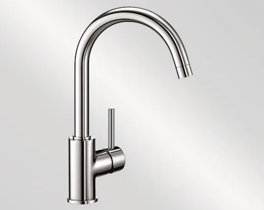 BLANCO Kchenarmatur Mida Chrom Einhebelmischer / Spltischarmatur mit Festauslauf 360 schwenkbarer Auslauf